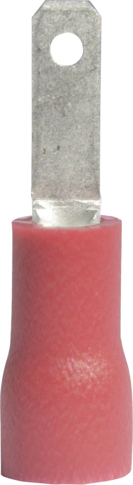 Laposérintkezős dugó, szigetelt piros 2.8X0.5 mm Vogt Verbindungstechnik 391305S
