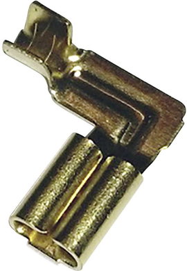 Lapos csúszósaru hüvely 2,8 x 0,5 mm 90°, szigeteletlen, fém, Vogt Verbindungstechnik 3764W.60