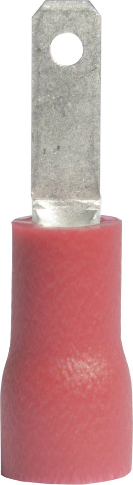 Laposérintkezős dugó, szigetelt piros 2.8X0.5 mm Vogt Verbindungstechnik 391305