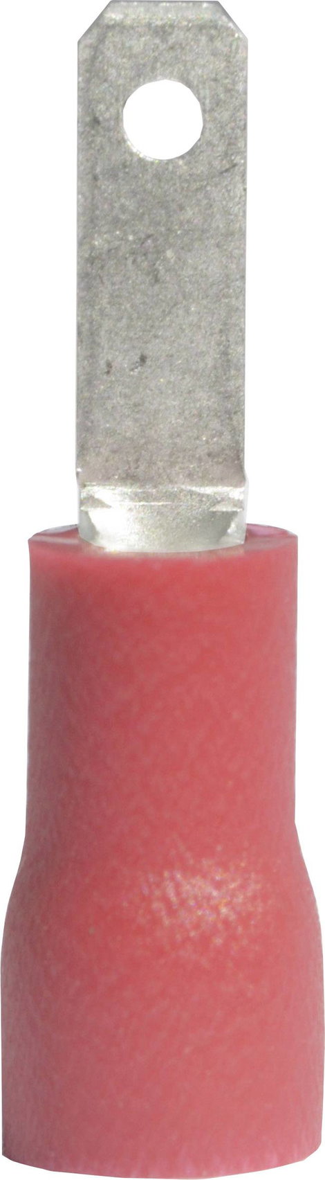 Laposérintkezős dugó, szigetelt piros 2.8X0.5 mm Vogt Verbindungstechnik 391305