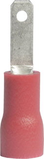 Laposérintkezős dugó, szigetelt piros 2.8X0.5 mm Vogt Verbindungstechnik 391305 bélyegkép