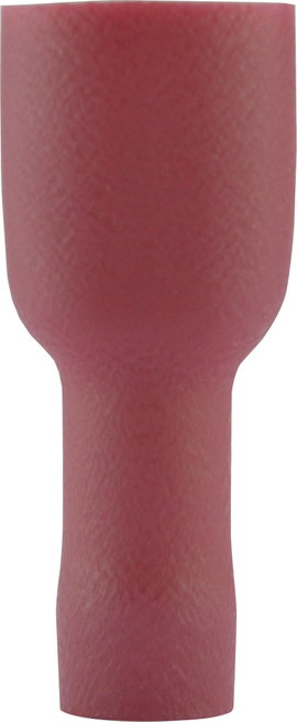 Lapos csúszósaru hüvely 6,3 x 0,8 mm, szigetelt, piros, Vogt Verbindungstechnik 3944