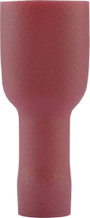 Lapos csúszósaru hüvely 6,3 x 0,8 mm, szigetelt, piros, Vogt Verbindungstechnik 3944 bélyegkép