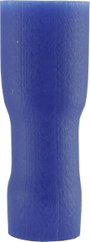 Lapos csúszósaru hüvely 4,8 x 0,8 mm, szigetelt, kék, Vogt Verbindungstechnik 396208 bélyegkép
