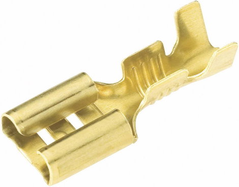 Lapos csúszósaru hüvely 2,8 x 0,8 mm, szigeteletlen, fém, Vogt Verbindungstechnik 3762A.60
