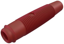 Hirschmann forrasztós lengő banánhüvely, egyenes, Ø 4 mm, piros, KUN 30 SKS