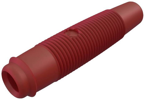Hirschmann forrasztós lengő banánhüvely, egyenes, Ø 4 mm, piros, KUN 30 SKS
