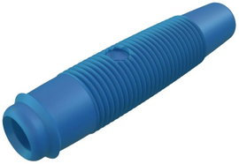 Hirschmann forrasztós lengő banánhüvely, egyenes, Ø 4 mm, kék, KUN 30 SKS
