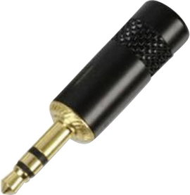 Rean lengő 3,5 mm sztereo jack dugó, aranyozott, NYS 231 B-CON