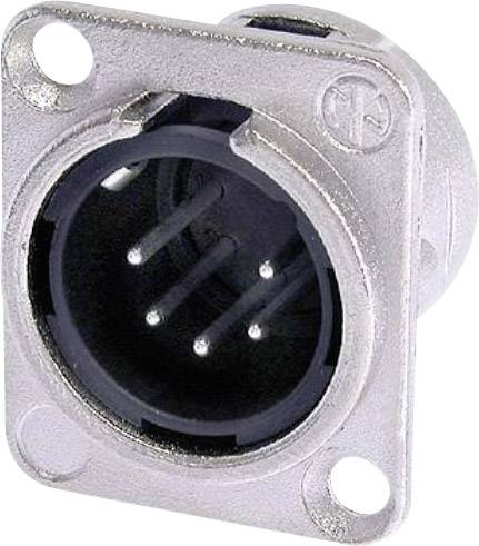 Neutrik XLR beépíthető peremes dugó, 5 pól., NC 5 MDL 1