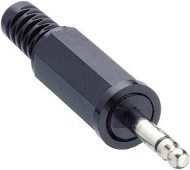 Jack dugó 2,5 mm 2 pólusú mono KLS 1