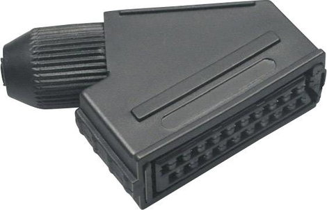 BKL Electronic 0903014 SCART csatlakozó Alj, hajlított Pólusszám: 21 Fekete 1 db