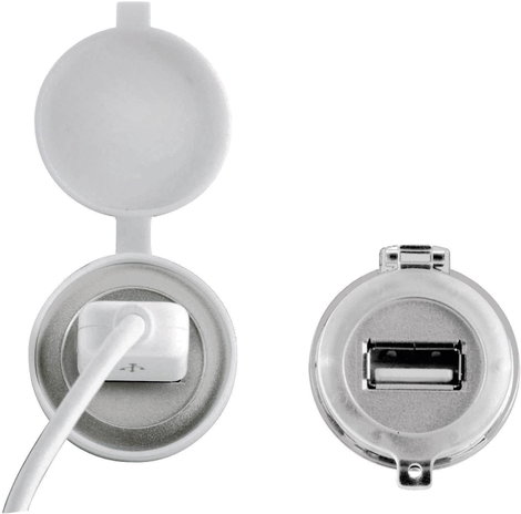 Védősapka az USB-/RJ45-ös beépített csatlakozóaljzathoz, átlátszó, Schlegel KD22RR 2. kép