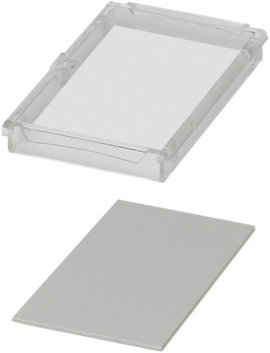 Fedél 45 x 71,6 x 8 mm, polikarbonát, világosszürke, Phoenix Contact BC 71,6 DKL S TRANS