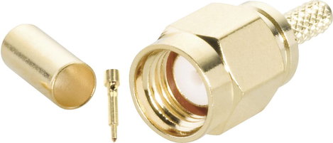 BKL Electronic SMA dugó, krimpelhető, 50 Ω