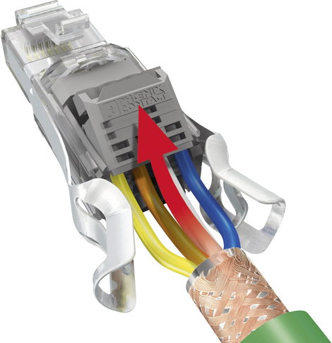 Szerszámmentes RJ45 dugó IP20 CAT5e, szürke, Phonix Contact VS-08-RJ45-5-Q/IP20 2. kép