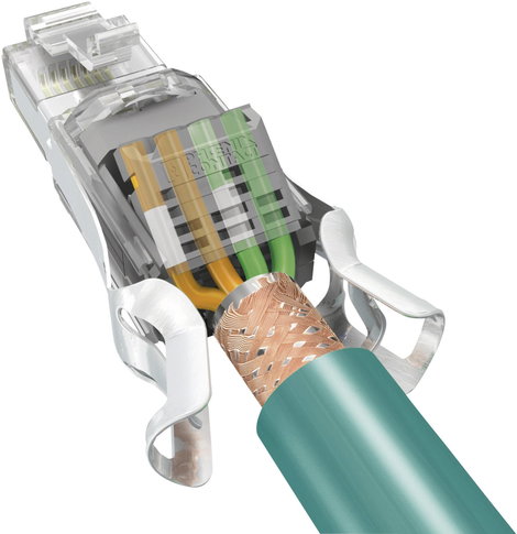Phonix Contact RJ45 csatlakozó dugó IP20 CAT5e, fekete, VS-08-RJ45-5-Q/IP20 3. kép