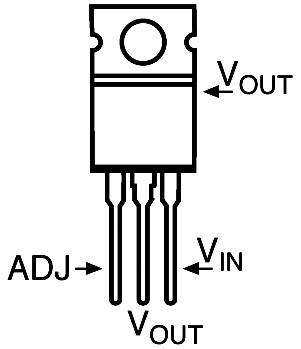 Állítható feszültségszabályzó, 1,5 A, pozitív, ST Microelectronics LM317T, TO-220, 1.2 - 37 V 2. kép