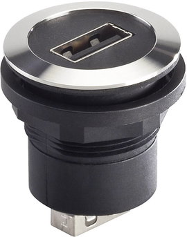 Schlegel beépíthető USB alj 2.0, fém, RRJVA_USB_AA