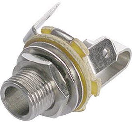 Rean előlapra szerelhető 6,35 mm mono jack aljzat, NYS 229