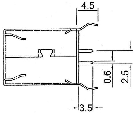 Beépíthető USB alj, B típus Top Entry 6. kép