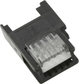 MiniClamp csatlakozó alj, 4 pólusú, AWG 20-22 szürke