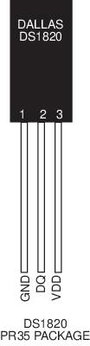 Hőmérséklet szenzor Dallas DS1820 = DS18S20 2. bélyegkép