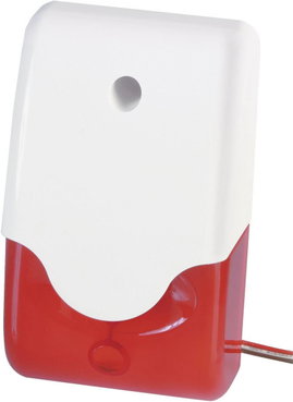 ABUS SG1681 sziréna piros villogóval 9-12V/DC 100dB IP34