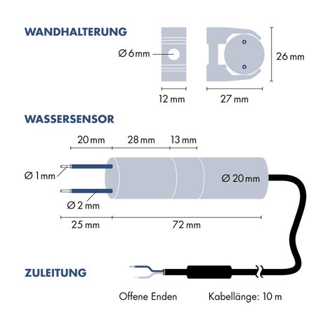 Vízszint kapcsoló 10 m, H-Tronic WPS 100 1114420 4. kép