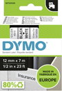 DYMO feliratozószalag D1, 12mm, fehér/fekete, S0720530 2. bélyegkép