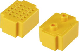 Dugaszolható próba panel 25 pól., 15 x 20 mm, sárga, Tru Components