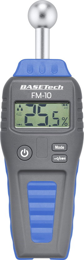 Anyagnedvesség mérő 0,1 - 99,9 %, Basetech FM-10