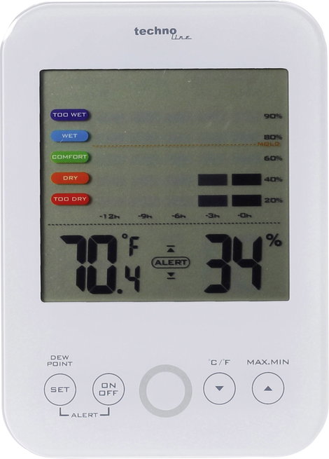 Hő- és páratartalom mérő 20...95 % rF, Techno Line WS 9422 4. kép