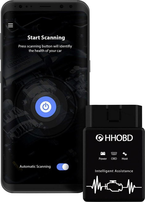 Bluetoothos diagnosztikai készülék, OBD II interfész, EXZA 497288154 HHOBD 4. kép