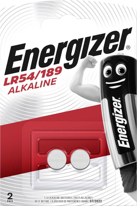 Gombelem LR 54 Alkáli mangán Energizer AG10 80 mAh 1.5 V 2 db 2. kép