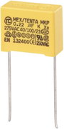 MKP-X2 zavarszűrő kondenzátor, radiális 0,22 µF 275 V/AC 10% RM15, TRU COMPONENTS bélyegkép