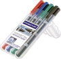 Staedtler Lumocolor duo 348 WP4 Permanent marker Piros, Kék, Zöld, Fekete Vízálló: Igen 2. bélyegkép