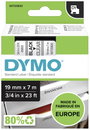 DYMO feliratozószalag D1, 19mm, átlátszó/fekete, S0720820 bélyegkép