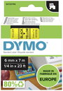 DYMO feliratozószalag D1, 6mm, sárga/fekete, S0720790 bélyegkép