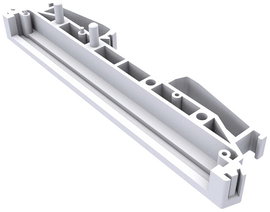 Paneltartó végdarab Bővíthető, Talppal (H x Sz) 11.50 mm x 107 mm Axxatronic CIME/E/SEF1000 1 db