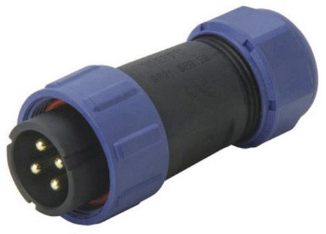 IP68-as csatlakozó, kerek 9 pól. 5 A Weipu SP2110 / P 9 II 2. kép