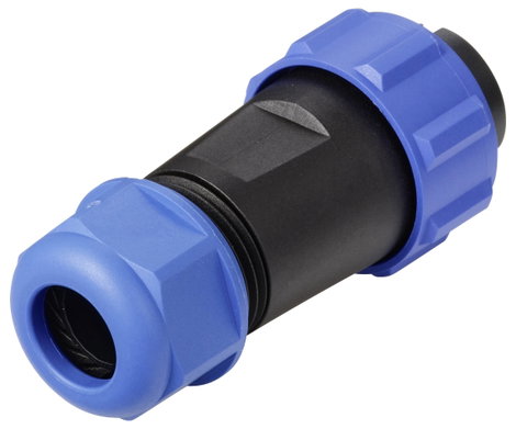 IP68-as csatlakozó, kerek 9 pól. 5 A Weipu SP2110 / P 9 II 3. kép