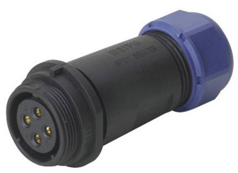 IP68-as csatlakozó, kerek 9 pól. 5 A Weipu SP2111 / S 9 II 2. kép