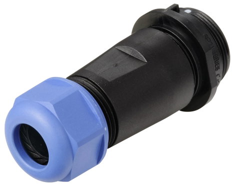 IP68-as csatlakozó, kerek 9 pól. 5 A Weipu SP2111 / S 9 II 3. kép