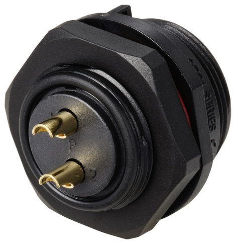 IP68-as csatlakozó, kerek 2 pól. 30 A Weipu SP2112 / P 2 3. kép