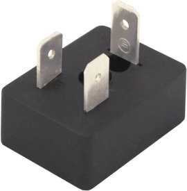 Szelepcsatlakozó, 2 + PE pólusú, fekete, HTP BM1N02000