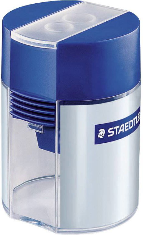 Staedtler Dupla hegyező 512 001 Kék-ezüst (fluoreszkáló) Tartály kivitel=Aljzat 2. kép