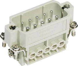 Csatlakozó betét Han® A 09 20 010 2612 Harting 10 + PE Schrauben