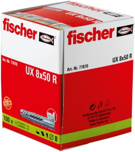 Fali tipli, dübel Fischer UX 8 x 50 R 50 mm 8 mm 77870 100 db