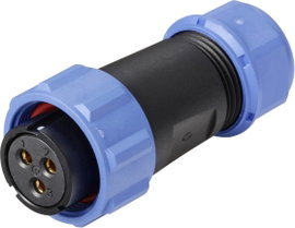 IP68-as csatlakozó, kerek 3 pól. 30 A Weipu SP2110 / S 3 I